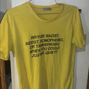 Women’s yellow grunge tee-shirt